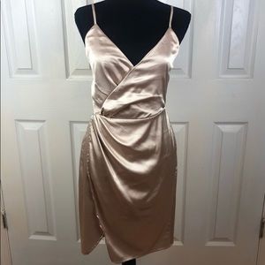 Guess gold satin dress